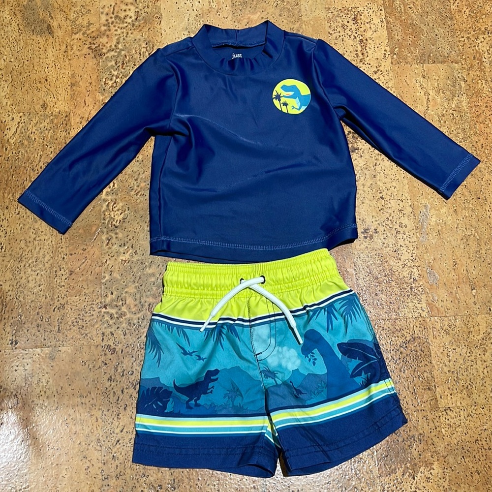 Carters Baby Boy 9 Months Rashguard Set
